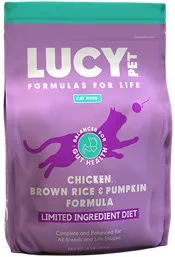 4lb Lucy Pet Chicken, Brown Rice & Pumpkin, LID Cat Food - Items on Sales Now